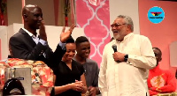 Ebo Whyte and Former President Rawlings