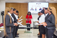 Member of the Public Law and Advocacy Fellowship during the induction ceremony