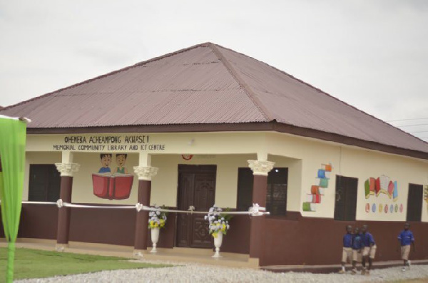 The newly constructed library is equipped with an ICT lab and modern books