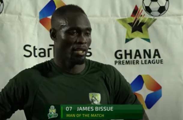 Elmina Sharks player, James Bissue has got the whole world talking about his goal