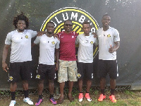 David Duncan with the players