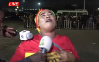 A woman wailing at the airport