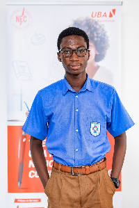 Kwame Antwi Ahenkorah is one of the winners of the 2020 UBA National Essay Competition