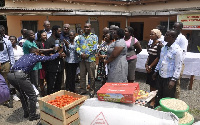 Alfred Vanderpuije with others presenting to the Accra Psychiatric Hospital