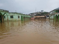 The floods displaced hundreds and caused damaged to properties worth thousands of Cedis