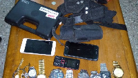 These items were retrieved when the two were arrested