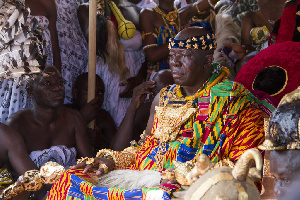 File photo; What good thing has Otumfuo done to merit a hero's welcome?