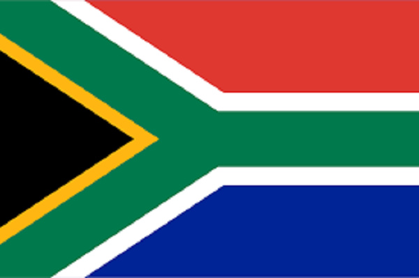 The flag of South Africa