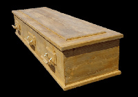 File photo of a coffin