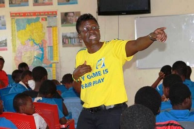 Former Black Queens player and FIFA referee Mercy Tagoe-Quarcoo