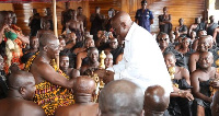 President Nana Addo Dankwa Akufo-Addo with Asantehene Otumfuo Osei Tutu II