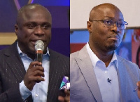 Rev Victor Kusi Boateng (left), Cassiel Ato Forson (right)