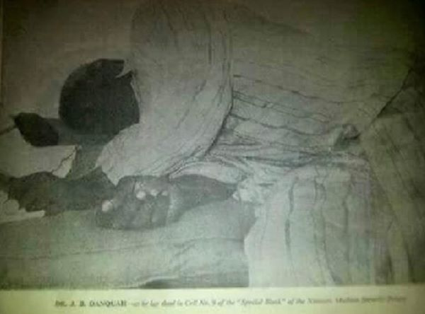 J.B. Danquah in prison