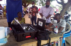 File photo of a registration centre