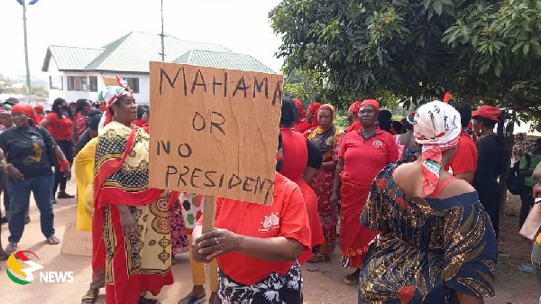 Supporters of the NDC have been protesting over the election results