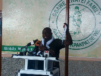 Solomon Nii Afutu Quartey addressing the press on Wednesday