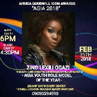 Zino will be honored as Youth Role model of the year at the Africa Goodwill Icon Awards