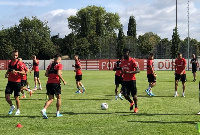 Kassim training with his new teammates