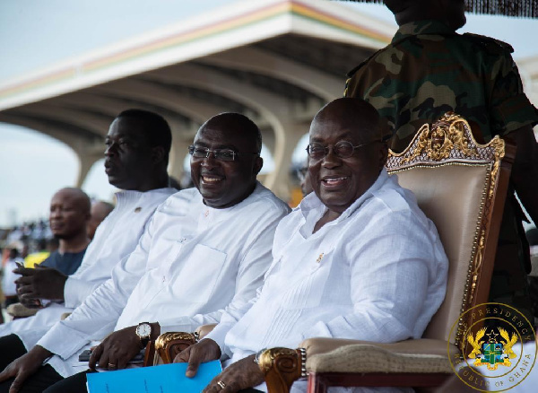 President Akufo-Addo and Vice Dr. Mahamudu Bawumia at the 2019 May Day Celebration