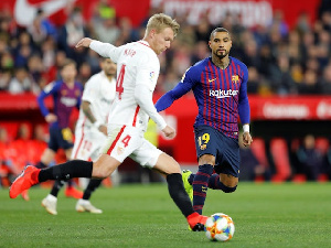 KP Boateng debuted for Barcelona against Sevilla