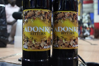 Two bottles of Adonko Bitters