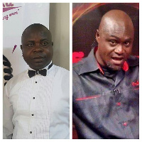 Sports presenters Patrick Osei 'Songo' Agyemang and Kofi 'Abatay' Asare Brako