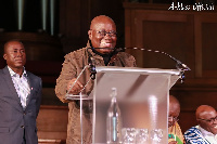 President Akufo-Addo speaking to a section of Ghanaians in UK