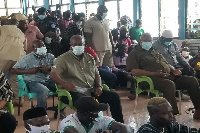 Former President, John Dramani Mahama at the Jakpa Palace