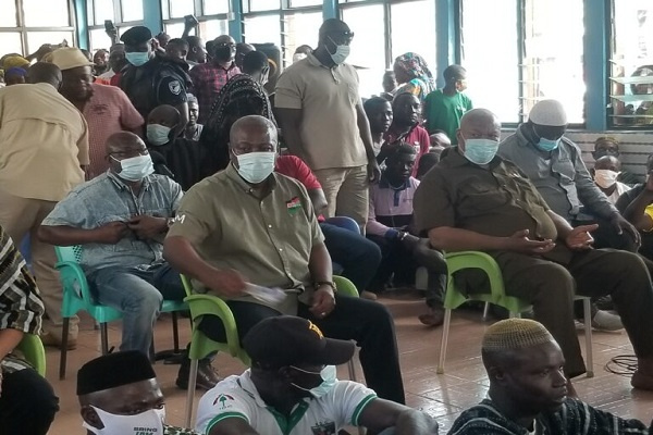 Former President, John Dramani Mahama at the Jakpa Palace