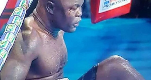 Bukom banku promised a victory in Round 6 of the contest but was handed a knockout in the 7th round