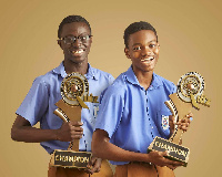 Gakpetor, Gyamfi and Benjamin Quansah led PRESEC-Legon to win their sixth NSMQ title