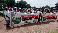 The women took to the street to express their displeasure