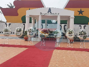 The renovated tomb of President Atta-Mills