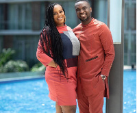 Joe Mettle with wife, Selasie