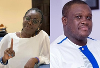 Minister of Communications, Ursula Owusu-Ekuful and  MP for Ningo Prampram, Sam George