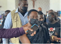 Dr. Kwabena Duffuor at the funeral of  Boateng Gyan's late father