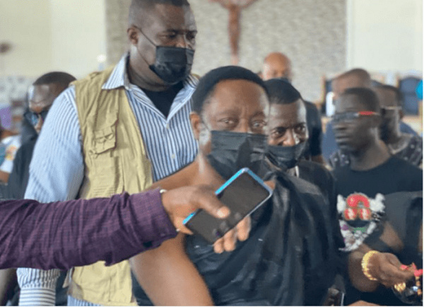 Dr. Kwabena Duffuor at the funeral of  Boateng Gyan's late father