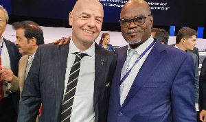 Kofi Amoah With FIFA Executive