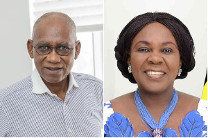 Former Sanitation minister, Cecilia Dapaah and husband