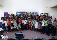 Some participants of the summit in a group photograph