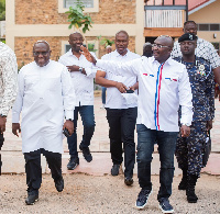 Seth Acheampong with Dr. Bawumia, others