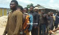 Some of the Fifteen illegal miners who have been arrested