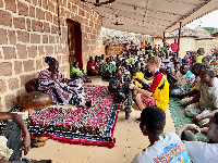 Roger Trey Haun III at the Mamprugu Palace