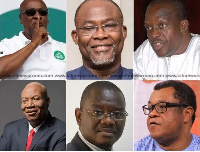 Aspiring Presidential candidates of the opposition National Democratic Congress (NDC)