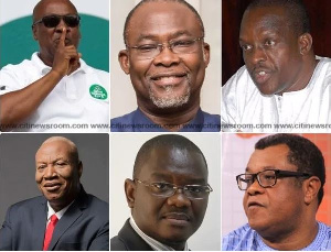 Aspiring Presidential candidates of the opposition National Democratic Congress (NDC)