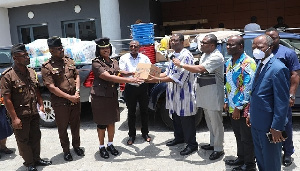 CoP making a presentation to the Prison service