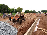 Construction of major drains on the road has so far commenced as part of the road project