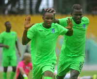 Bechem United players celebrating the win