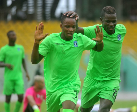 Bechem United players celebrating the win