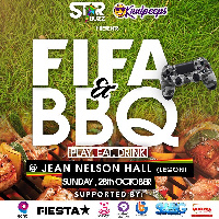 #FIFAandBBQ contest flyer